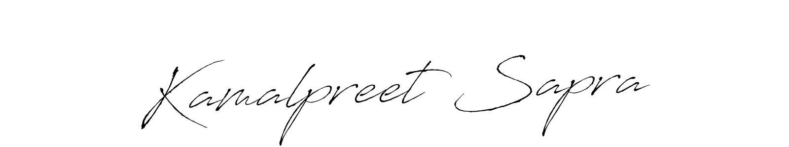 Also we have Kamalpreet Sapra name is the best signature style. Create professional handwritten signature collection using Antro_Vectra autograph style. Kamalpreet Sapra signature style 6 images and pictures png