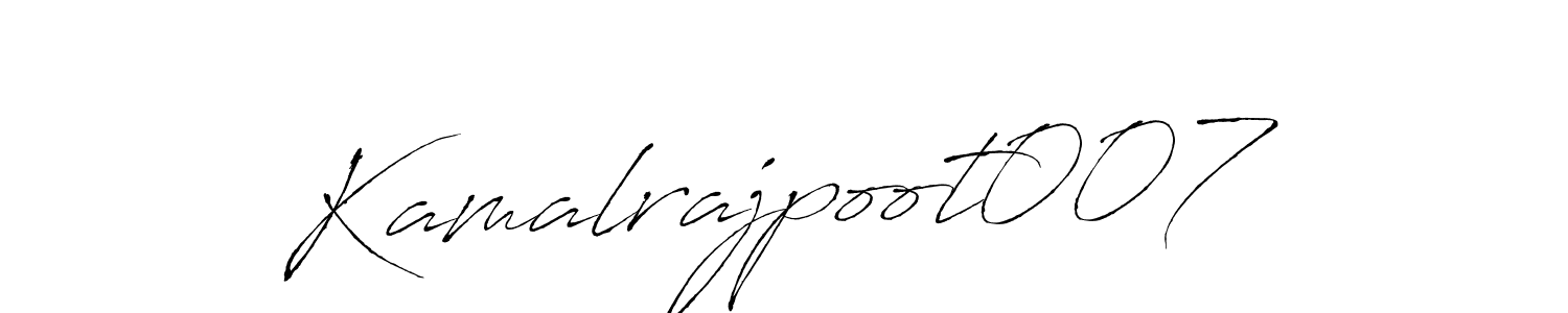 Make a short Kamalrajpoot007 signature style. Manage your documents anywhere anytime using Antro_Vectra. Create and add eSignatures, submit forms, share and send files easily. Kamalrajpoot007 signature style 6 images and pictures png