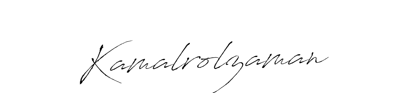 How to make Kamalrolzaman name signature. Use Antro_Vectra style for creating short signs online. This is the latest handwritten sign. Kamalrolzaman signature style 6 images and pictures png
