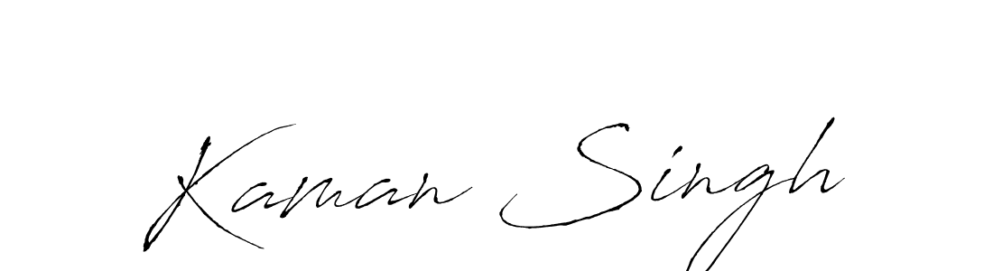 How to make Kaman Singh signature? Antro_Vectra is a professional autograph style. Create handwritten signature for Kaman Singh name. Kaman Singh signature style 6 images and pictures png