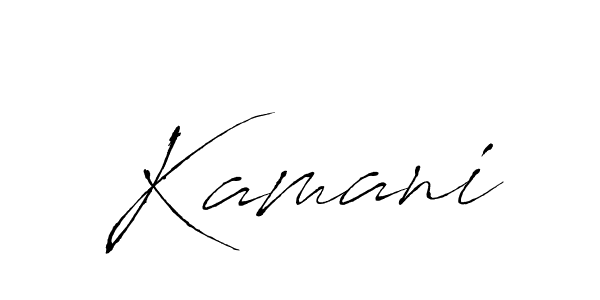 Antro_Vectra is a professional signature style that is perfect for those who want to add a touch of class to their signature. It is also a great choice for those who want to make their signature more unique. Get Kamani name to fancy signature for free. Kamani signature style 6 images and pictures png