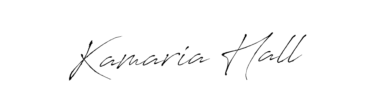 Make a beautiful signature design for name Kamaria Hall. With this signature (Antro_Vectra) style, you can create a handwritten signature for free. Kamaria Hall signature style 6 images and pictures png