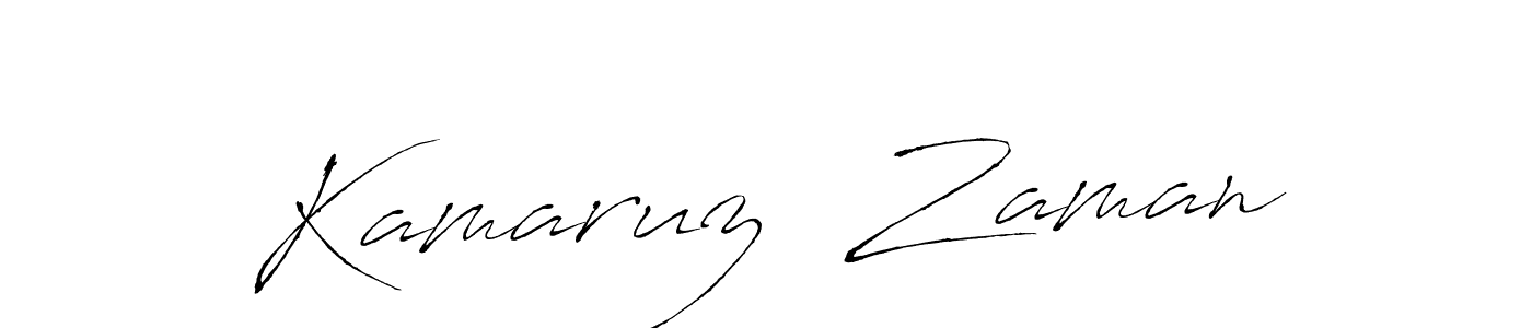 How to make Kamaruz  Zaman signature? Antro_Vectra is a professional autograph style. Create handwritten signature for Kamaruz  Zaman name. Kamaruz  Zaman signature style 6 images and pictures png