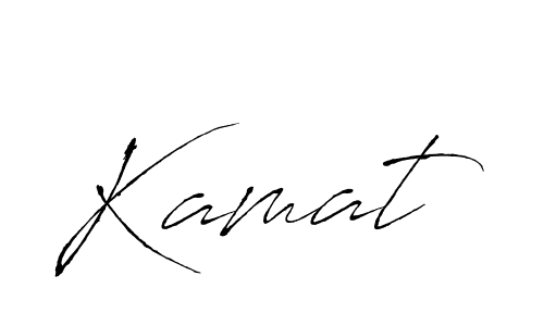 You should practise on your own different ways (Antro_Vectra) to write your name (Kamat) in signature. don't let someone else do it for you. Kamat signature style 6 images and pictures png