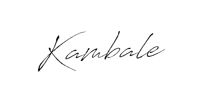 Make a beautiful signature design for name Kambale. With this signature (Antro_Vectra) style, you can create a handwritten signature for free. Kambale signature style 6 images and pictures png