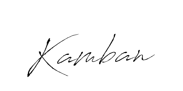 Make a beautiful signature design for name Kamban. With this signature (Antro_Vectra) style, you can create a handwritten signature for free. Kamban signature style 6 images and pictures png