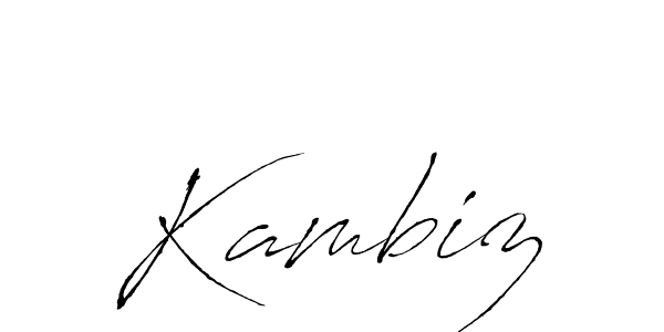 Antro_Vectra is a professional signature style that is perfect for those who want to add a touch of class to their signature. It is also a great choice for those who want to make their signature more unique. Get Kambiz name to fancy signature for free. Kambiz signature style 6 images and pictures png