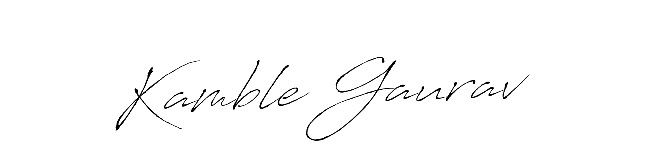 Kamble Gaurav stylish signature style. Best Handwritten Sign (Antro_Vectra) for my name. Handwritten Signature Collection Ideas for my name Kamble Gaurav. Kamble Gaurav signature style 6 images and pictures png