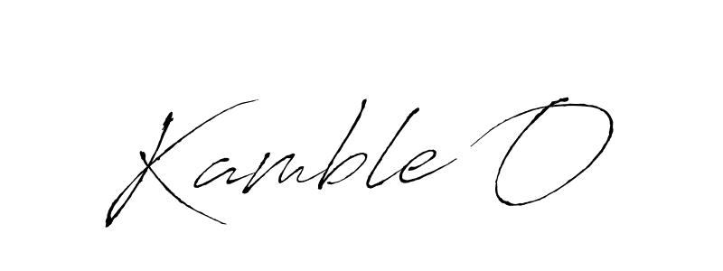 Use a signature maker to create a handwritten signature online. With this signature software, you can design (Antro_Vectra) your own signature for name Kamble O. Kamble O signature style 6 images and pictures png