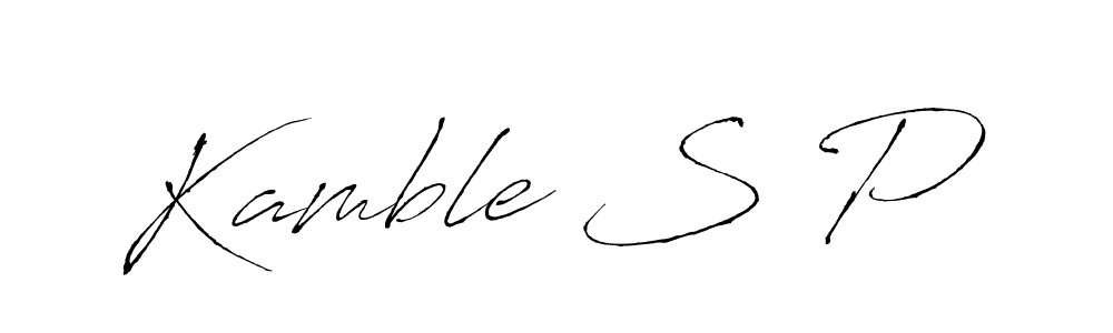 The best way (Antro_Vectra) to make a short signature is to pick only two or three words in your name. The name Kamble S P include a total of six letters. For converting this name. Kamble S P signature style 6 images and pictures png
