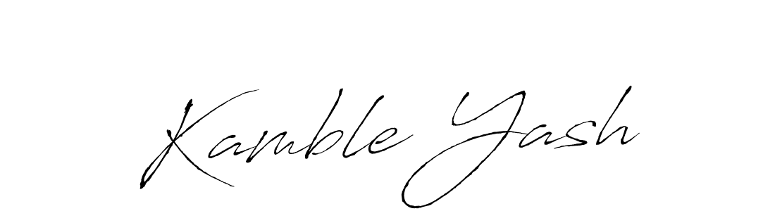 Design your own signature with our free online signature maker. With this signature software, you can create a handwritten (Antro_Vectra) signature for name Kamble Yash. Kamble Yash signature style 6 images and pictures png