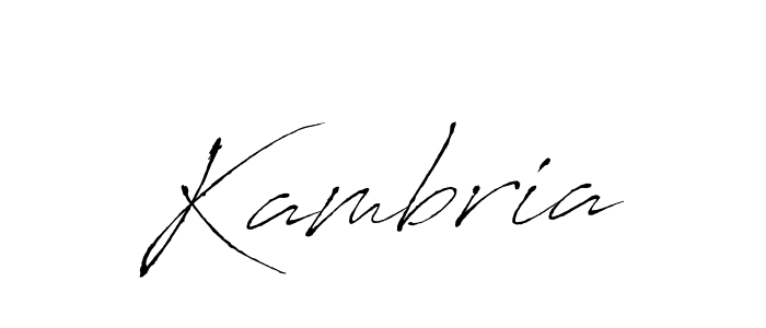 How to make Kambria signature? Antro_Vectra is a professional autograph style. Create handwritten signature for Kambria name. Kambria signature style 6 images and pictures png