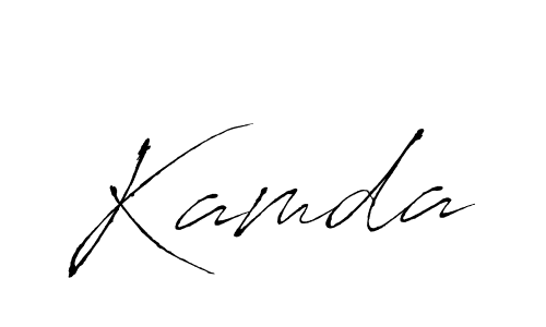 How to make Kamda signature? Antro_Vectra is a professional autograph style. Create handwritten signature for Kamda name. Kamda signature style 6 images and pictures png