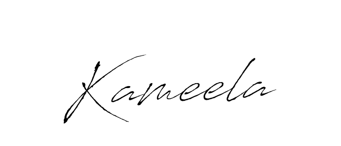 Make a beautiful signature design for name Kameela. With this signature (Antro_Vectra) style, you can create a handwritten signature for free. Kameela signature style 6 images and pictures png