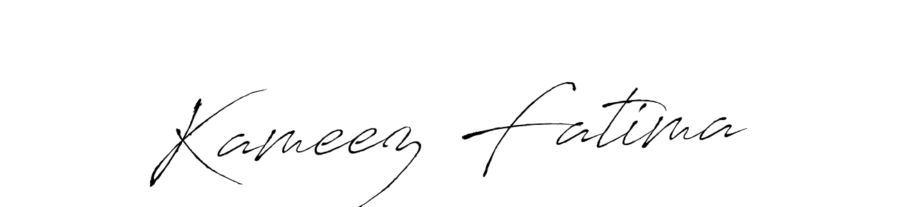 Use a signature maker to create a handwritten signature online. With this signature software, you can design (Antro_Vectra) your own signature for name Kameez Fatima. Kameez Fatima signature style 6 images and pictures png