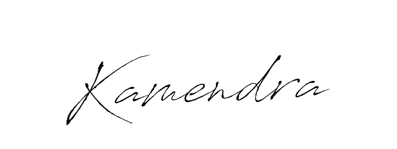 Create a beautiful signature design for name Kamendra. With this signature (Antro_Vectra) fonts, you can make a handwritten signature for free. Kamendra signature style 6 images and pictures png