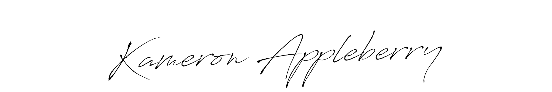 Kameron Appleberry stylish signature style. Best Handwritten Sign (Antro_Vectra) for my name. Handwritten Signature Collection Ideas for my name Kameron Appleberry. Kameron Appleberry signature style 6 images and pictures png