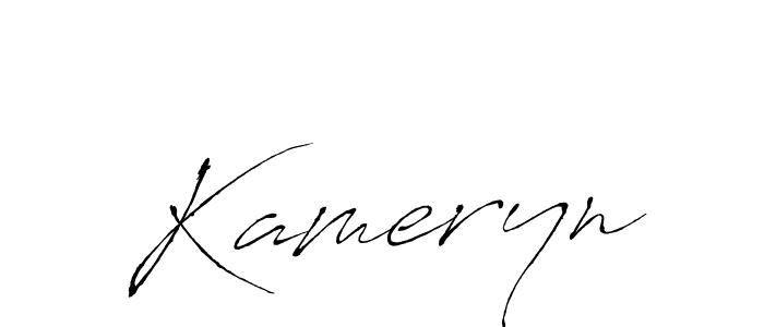Make a beautiful signature design for name Kameryn. With this signature (Antro_Vectra) style, you can create a handwritten signature for free. Kameryn signature style 6 images and pictures png