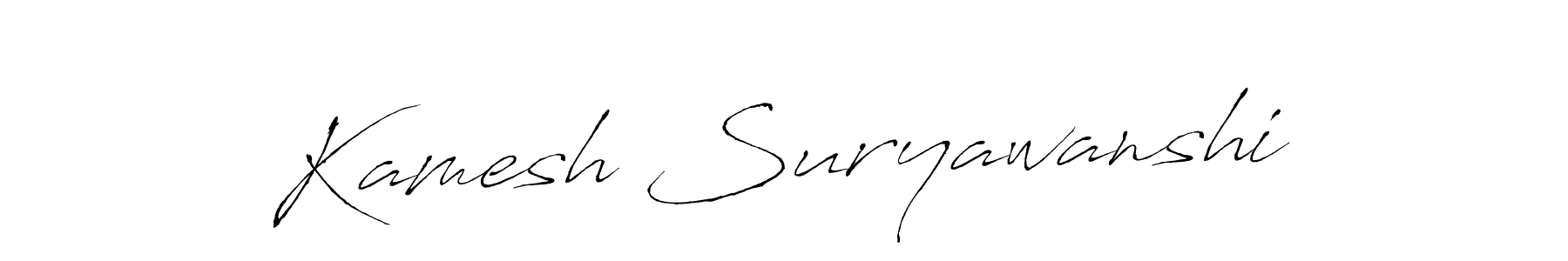 It looks lik you need a new signature style for name Kamesh Suryawanshi. Design unique handwritten (Antro_Vectra) signature with our free signature maker in just a few clicks. Kamesh Suryawanshi signature style 6 images and pictures png