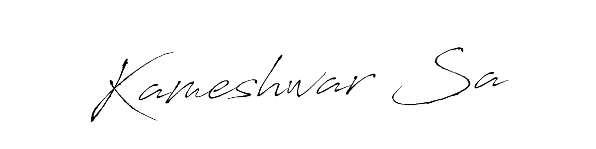 Also You can easily find your signature by using the search form. We will create Kameshwar Sa name handwritten signature images for you free of cost using Antro_Vectra sign style. Kameshwar Sa signature style 6 images and pictures png