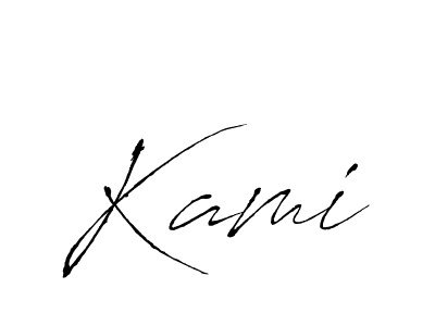 How to make Kami signature? Antro_Vectra is a professional autograph style. Create handwritten signature for Kami name. Kami signature style 6 images and pictures png