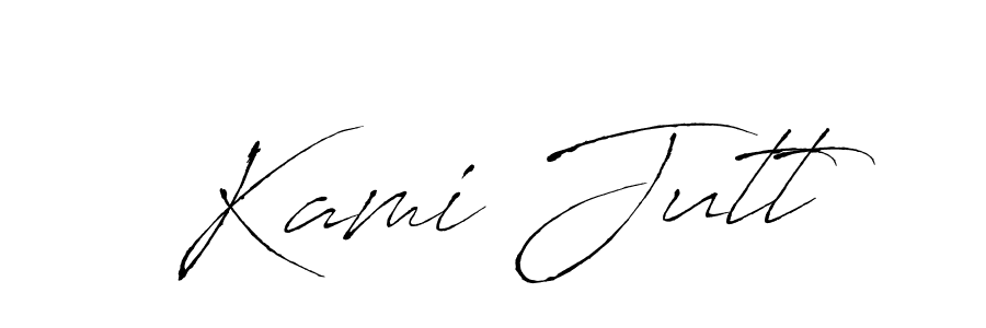 Use a signature maker to create a handwritten signature online. With this signature software, you can design (Antro_Vectra) your own signature for name Kami Jutt. Kami Jutt signature style 6 images and pictures png