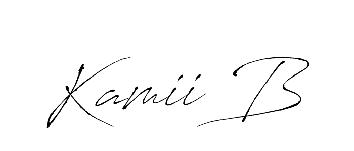 Make a beautiful signature design for name Kamii B. Use this online signature maker to create a handwritten signature for free. Kamii B signature style 6 images and pictures png