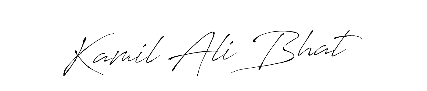 Create a beautiful signature design for name Kamil Ali Bhat. With this signature (Antro_Vectra) fonts, you can make a handwritten signature for free. Kamil Ali Bhat signature style 6 images and pictures png