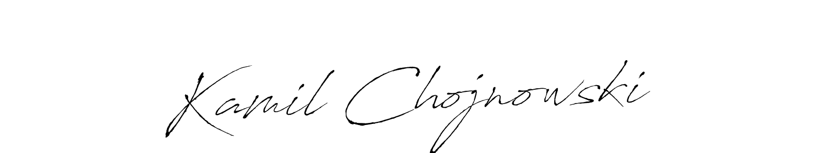 Make a beautiful signature design for name Kamil Chojnowski. With this signature (Antro_Vectra) style, you can create a handwritten signature for free. Kamil Chojnowski signature style 6 images and pictures png