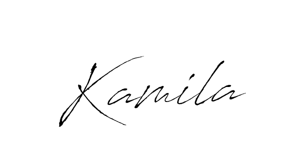 You should practise on your own different ways (Antro_Vectra) to write your name (Kamila) in signature. don't let someone else do it for you. Kamila signature style 6 images and pictures png