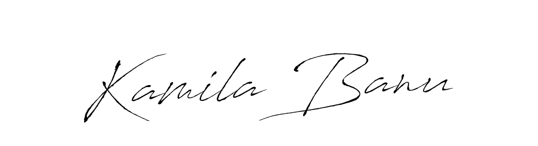 Kamila Banu stylish signature style. Best Handwritten Sign (Antro_Vectra) for my name. Handwritten Signature Collection Ideas for my name Kamila Banu. Kamila Banu signature style 6 images and pictures png