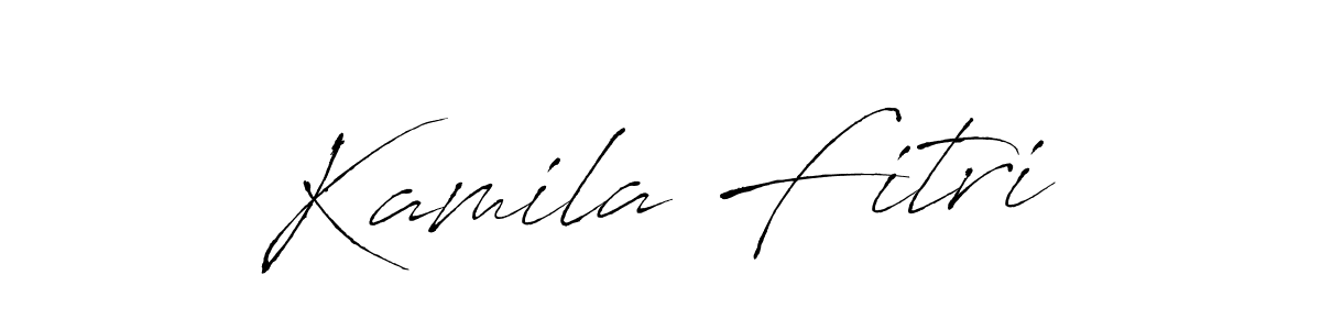 Also we have Kamila Fitri name is the best signature style. Create professional handwritten signature collection using Antro_Vectra autograph style. Kamila Fitri signature style 6 images and pictures png