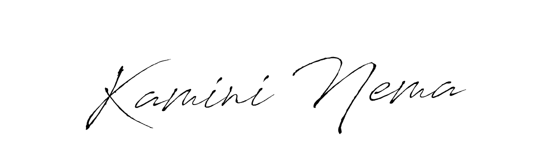 Check out images of Autograph of Kamini Nema name. Actor Kamini Nema Signature Style. Antro_Vectra is a professional sign style online. Kamini Nema signature style 6 images and pictures png