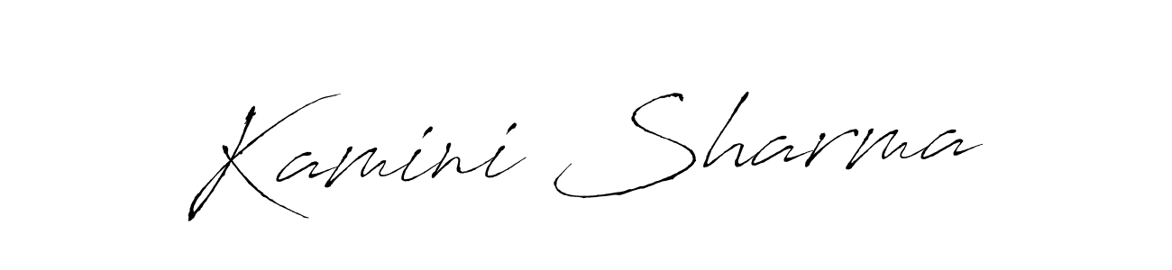 Kamini Sharma stylish signature style. Best Handwritten Sign (Antro_Vectra) for my name. Handwritten Signature Collection Ideas for my name Kamini Sharma. Kamini Sharma signature style 6 images and pictures png