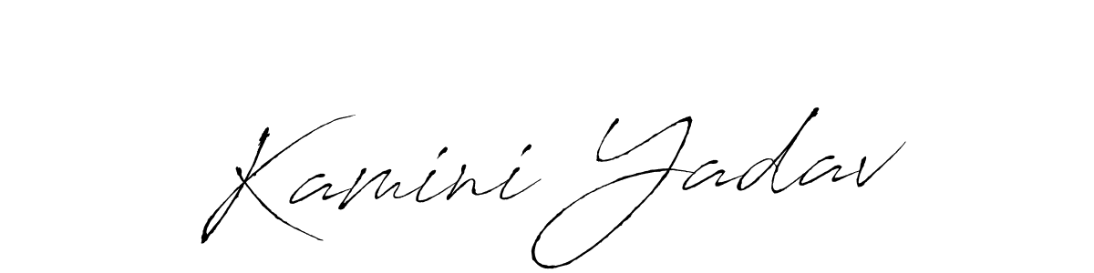 Antro_Vectra is a professional signature style that is perfect for those who want to add a touch of class to their signature. It is also a great choice for those who want to make their signature more unique. Get Kamini Yadav name to fancy signature for free. Kamini Yadav signature style 6 images and pictures png