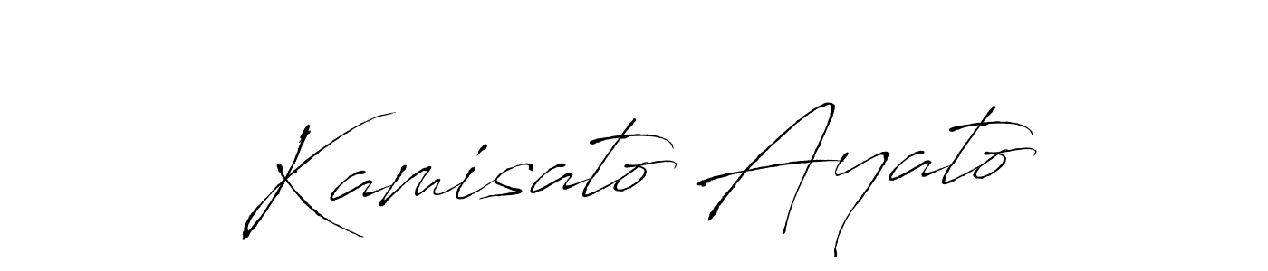 Design your own signature with our free online signature maker. With this signature software, you can create a handwritten (Antro_Vectra) signature for name Kamisato Ayato. Kamisato Ayato signature style 6 images and pictures png