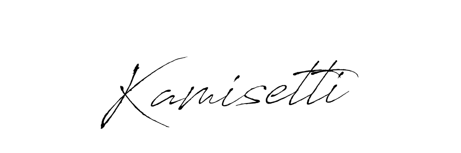 Design your own signature with our free online signature maker. With this signature software, you can create a handwritten (Antro_Vectra) signature for name Kamisetti. Kamisetti signature style 6 images and pictures png