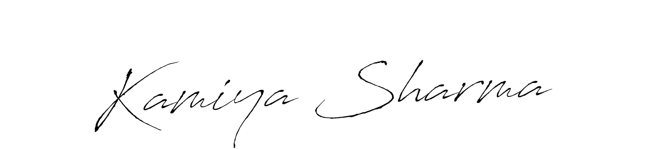 Use a signature maker to create a handwritten signature online. With this signature software, you can design (Antro_Vectra) your own signature for name Kamiya Sharma. Kamiya Sharma signature style 6 images and pictures png