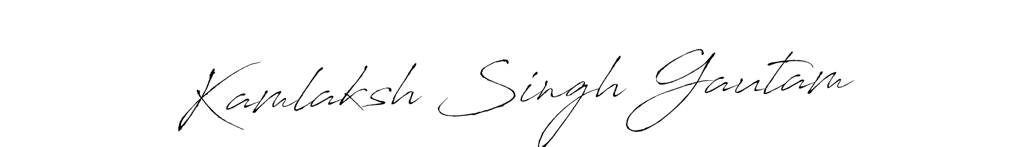 The best way (Antro_Vectra) to make a short signature is to pick only two or three words in your name. The name Kamlaksh Singh Gautam include a total of six letters. For converting this name. Kamlaksh Singh Gautam signature style 6 images and pictures png