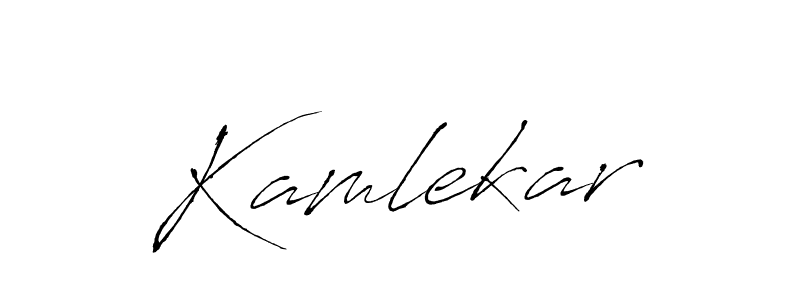 Create a beautiful signature design for name Kamlekar. With this signature (Antro_Vectra) fonts, you can make a handwritten signature for free. Kamlekar signature style 6 images and pictures png