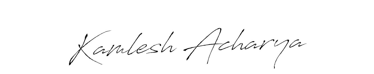 Use a signature maker to create a handwritten signature online. With this signature software, you can design (Antro_Vectra) your own signature for name Kamlesh Acharya. Kamlesh Acharya signature style 6 images and pictures png