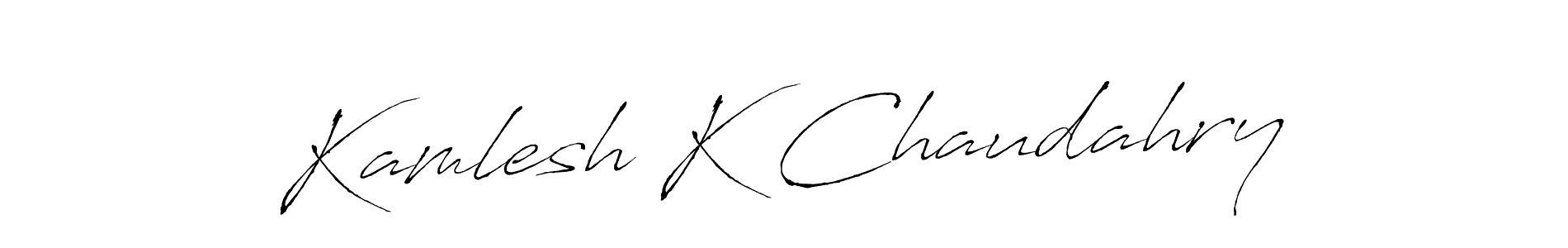 Make a beautiful signature design for name Kamlesh K Chaudahry. Use this online signature maker to create a handwritten signature for free. Kamlesh K Chaudahry signature style 6 images and pictures png