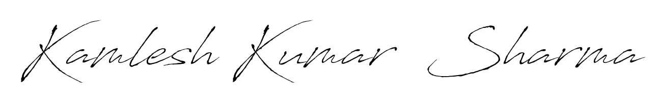 Make a beautiful signature design for name Kamlesh Kumar  Sharma. With this signature (Antro_Vectra) style, you can create a handwritten signature for free. Kamlesh Kumar  Sharma signature style 6 images and pictures png