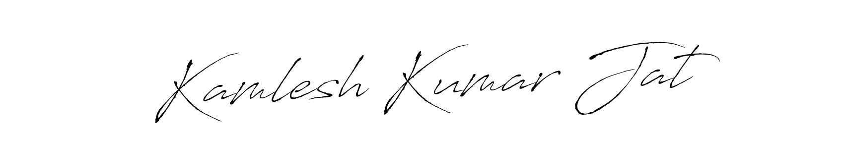 Use a signature maker to create a handwritten signature online. With this signature software, you can design (Antro_Vectra) your own signature for name Kamlesh Kumar Jat. Kamlesh Kumar Jat signature style 6 images and pictures png