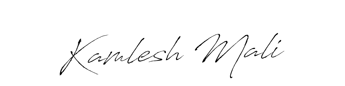 This is the best signature style for the Kamlesh Mali name. Also you like these signature font (Antro_Vectra). Mix name signature. Kamlesh Mali signature style 6 images and pictures png