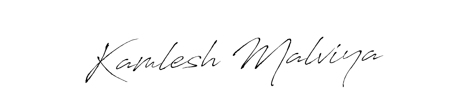 How to make Kamlesh Malviya signature? Antro_Vectra is a professional autograph style. Create handwritten signature for Kamlesh Malviya name. Kamlesh Malviya signature style 6 images and pictures png