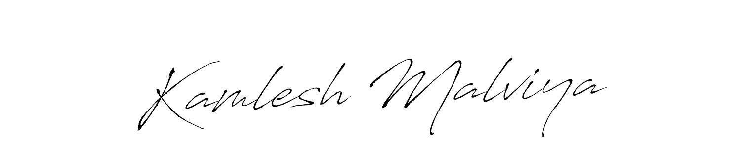 How to make Kamlesh Malviya signature? Antro_Vectra is a professional autograph style. Create handwritten signature for Kamlesh Malviya name. Kamlesh Malviya signature style 6 images and pictures png