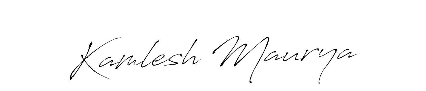 How to make Kamlesh Maurya signature? Antro_Vectra is a professional autograph style. Create handwritten signature for Kamlesh Maurya name. Kamlesh Maurya signature style 6 images and pictures png