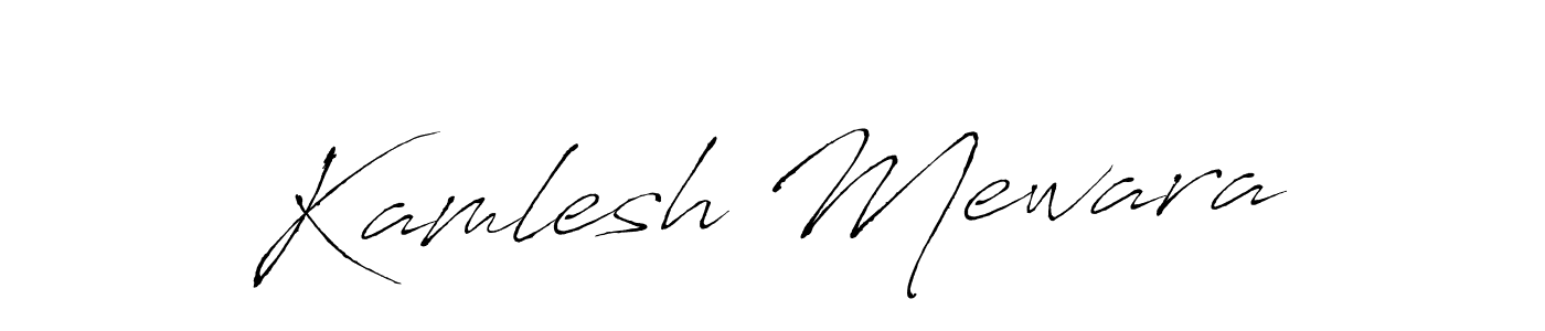 Make a beautiful signature design for name Kamlesh Mewara. With this signature (Antro_Vectra) style, you can create a handwritten signature for free. Kamlesh Mewara signature style 6 images and pictures png