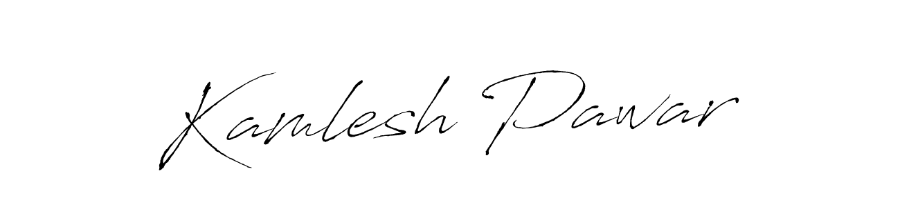 Create a beautiful signature design for name Kamlesh Pawar. With this signature (Antro_Vectra) fonts, you can make a handwritten signature for free. Kamlesh Pawar signature style 6 images and pictures png